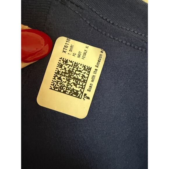 Port & Company Women's XL Blue School Bus Driver Short Sleeve Crew Neck T-Shirt - Picture 11 of 11